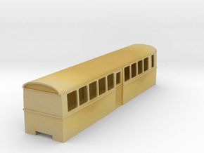 009 bogie "Flying Banana" railcar centre car in Tan Fine Detail Plastic