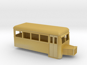 009 short single-ended railbus with bonnet  in Tan Fine Detail Plastic