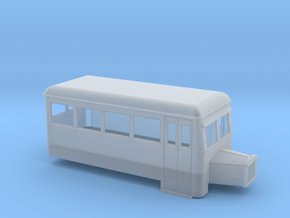 009 short single-ended railbus with bonnet  in Clear Ultra Fine Detail Plastic