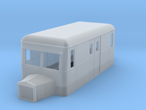 009 double ended parcels railbus with bonnet in Clear Ultra Fine Detail Plastic
