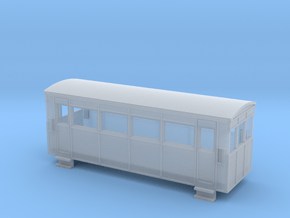 009 Drewry 4w railcar in Clear Ultra Fine Detail Plastic