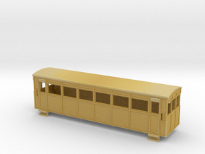 009 Drewry bogie railcar  in Tan Fine Detail Plastic