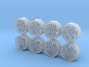 Enkei RPF1 10x5mm 1/43 Scale Wheels in Clear Ultra Fine Detail Plastic