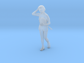 1/24 College Girl Walking to Gym in Clear Ultra Fine Detail Plastic