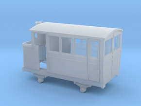 009 VB 4w steam railcar / inspection car in Clear Ultra Fine Detail Plastic