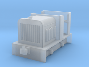 009 small diesel loco 2 ( open cab)   in Clear Ultra Fine Detail Plastic