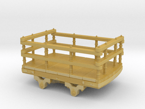 009 Dinorwic wooden slate wagon in Tan Fine Detail Plastic