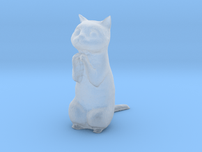1/12 Praying/Begging Cat Standing in Clear Ultra Fine Detail Plastic