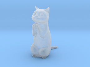 1/18 Praying/Begging Cat in Clear Ultra Fine Detail Plastic