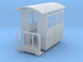 55n9 Small closed coach  in Clear Ultra Fine Detail Plastic