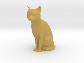 1/32 Sitting Cat in Tan Fine Detail Plastic