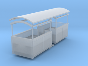 55n9 center entrance semi-open coach  in Clear Ultra Fine Detail Plastic
