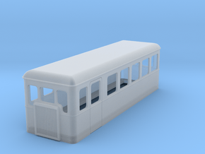 TTn3 double ended railcar  in Clear Ultra Fine Detail Plastic