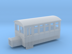 TTn3 4 wheeled railbus version 1 in Clear Ultra Fine Detail Plastic