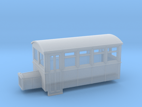TTn3 4 wheeled railbus version 2  in Clear Ultra Fine Detail Plastic