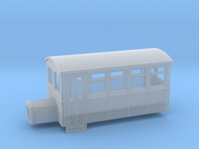 009 4 wheeled railbus version 2 in Clear Ultra Fine Detail Plastic