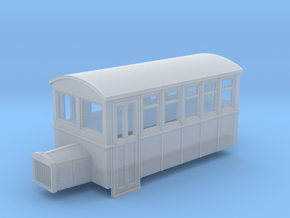 009 4 wheeled railbus version 1 in Clear Ultra Fine Detail Plastic