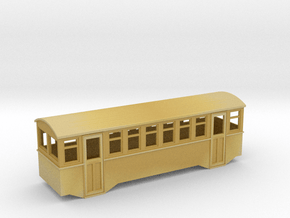 1/80 railbus trailer  in Tan Fine Detail Plastic