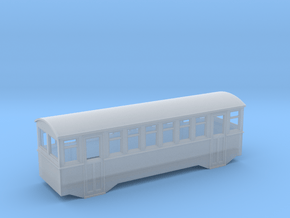 1/80 railbus trailer  in Clear Ultra Fine Detail Plastic