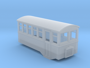 HOe 4 wheel railbus in Clear Ultra Fine Detail Plastic