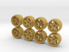 Meister S1 8-0 Hot Wheels Rims in Tan Fine Detail Plastic