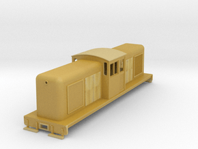 On30 large center cab body for SD7/9 chassis v2 in Tan Fine Detail Plastic