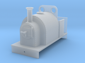 5.5 mm scale small saddle tank body with weatherbo in Clear Ultra Fine Detail Plastic