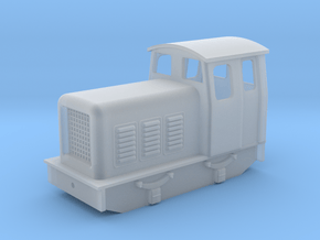 5.5 mm scale slightly chunky diesel loco  in Clear Ultra Fine Detail Plastic