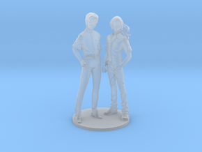1/72 Standing Spectators Alto and Michael in Clear Ultra Fine Detail Plastic
