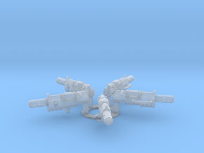 Human-sized Thermal Injectors x5 in Clear Ultra Fine Detail Plastic