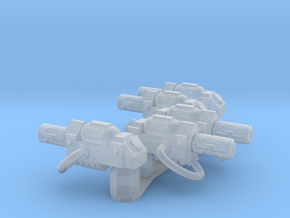 Human-sized Thermal Injector Pistols x5 in Clear Ultra Fine Detail Plastic