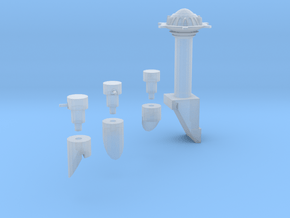 Martian Villa  Tower And Turrets in Clear Ultra Fine Detail Plastic