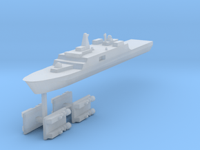 071 PLAN Amphibious Dock V2 + LCACs 1:2400 in Clear Ultra Fine Detail Plastic