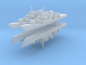 Maestrale frigate 1:3000 x4 in Clear Ultra Fine Detail Plastic