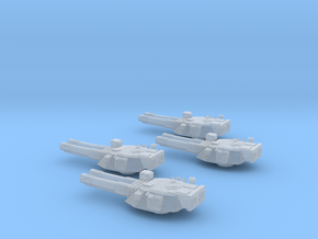 285 Mk IV Destroyer turrets in Clear Ultra Fine Detail Plastic