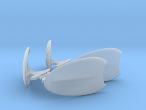 Vorlon Wings Open Position in Clear Ultra Fine Detail Plastic