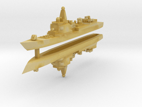 052 PLAN Destroyer 1:3000 x2 in Tan Fine Detail Plastic