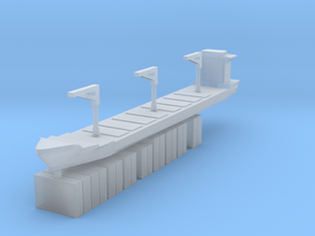 Xiamen Ship w/ Containers 1:3000 in Clear Ultra Fine Detail Plastic