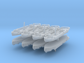 Dapper Class Gunboat 1:1200 in Clear Ultra Fine Detail Plastic