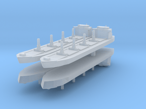 Generic Bulk Carrier 1:4800 x4 in Clear Ultra Fine Detail Plastic