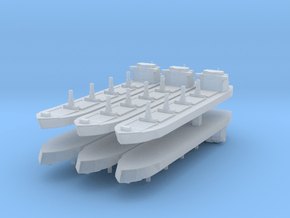 Generic Bulk Carrier 1:6000 x6 in Clear Ultra Fine Detail Plastic
