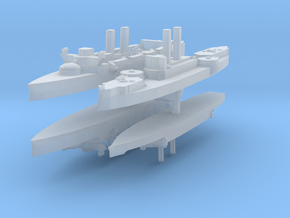 Span-Am Fleet 1:2400 (4 Ships) in Clear Ultra Fine Detail Plastic