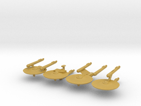 2500 TOS Federation 4 pack in Tan Fine Detail Plastic