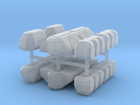 2500 Haydron Cargo Pods in Clear Ultra Fine Detail Plastic