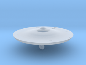 2500 TOS saucer v1 in Clear Ultra Fine Detail Plastic