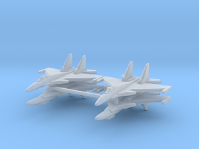 Su-37 1:600 x4 in Clear Ultra Fine Detail Plastic