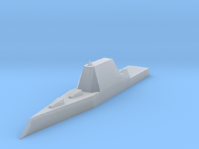 Zumwalt Class Destroyer 1:1800 x1 in Clear Ultra Fine Detail Plastic