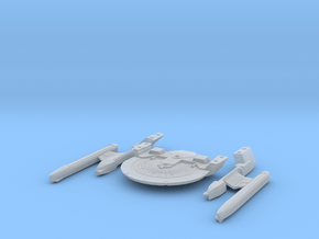 Audacious Class Heavy cruiser in parts in Clear Ultra Fine Detail Plastic