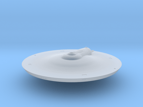 2500 TOS Saucer v9 in Clear Ultra Fine Detail Plastic