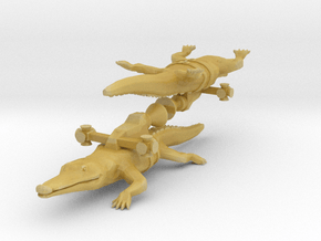 Rocket Crocodile from the World of Tomorrow in Tan Fine Detail Plastic